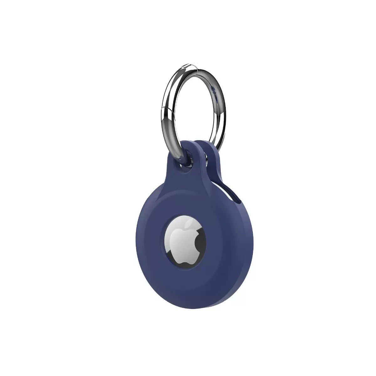 Colorful Silicone Keychain AirTag Case - Blue