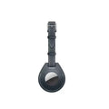 Leather Short Strap AirTag Case - Black