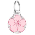 Clear Case with Art Print AirTag Case - Single Flower