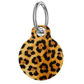 Clear Case with Art Print AirTag Case - Leopard Print
