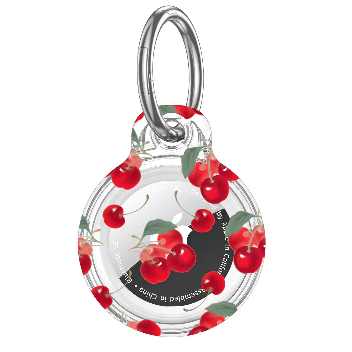Clear Case with Art Print AirTag Case - Cherry
