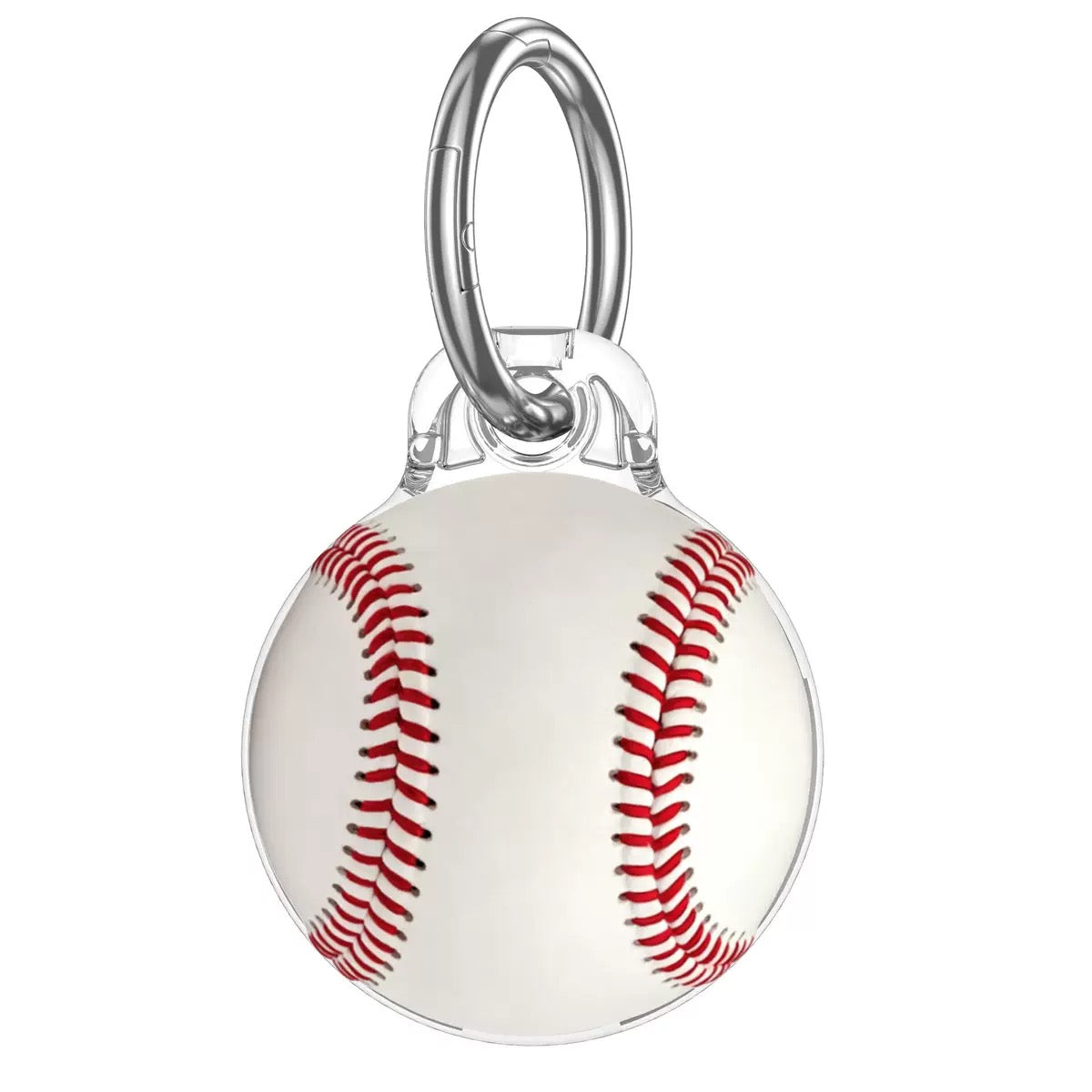 Clear Case with Art Print AirTag Case - Baseball