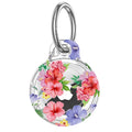 Clear Case with Art Print AirTag Case - Hibiscus Flower
