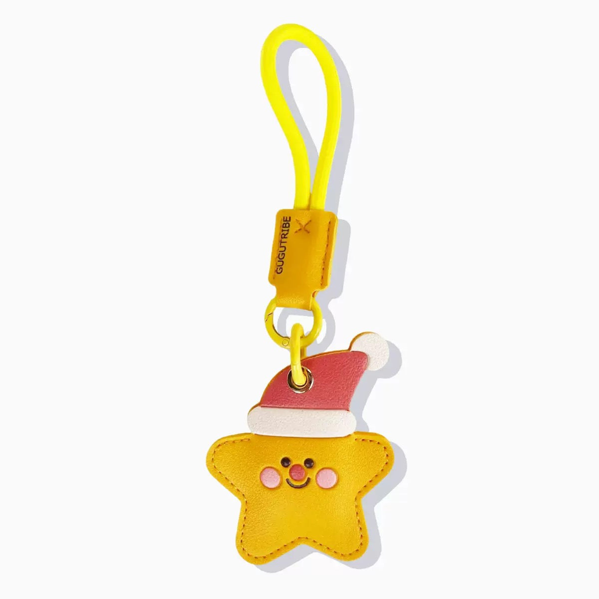 Leather Christmas AirTag Case - Christmas Star