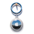 Transparent Colorful AirTag Keychain Case - Clear